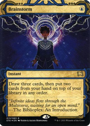 Image of Brainstorm (Foil Etched) [Strixhaven: School of Mages Mystical Archive]