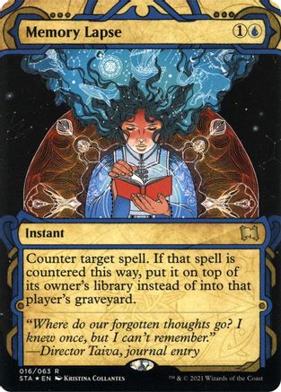 Image of Memory Lapse (Foil Etched) [Strixhaven: School of Mages Mystical Archive]