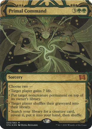 Image of Primal Command (Foil Etched) [Strixhaven: School of Mages Mystical Archive]