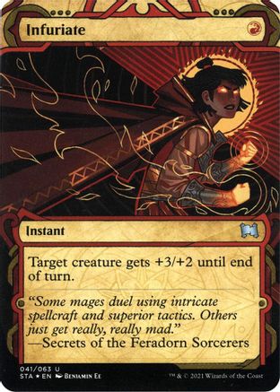 Image of Infuriate (Foil Etched) [Strixhaven: School of Mages Mystical Archive]