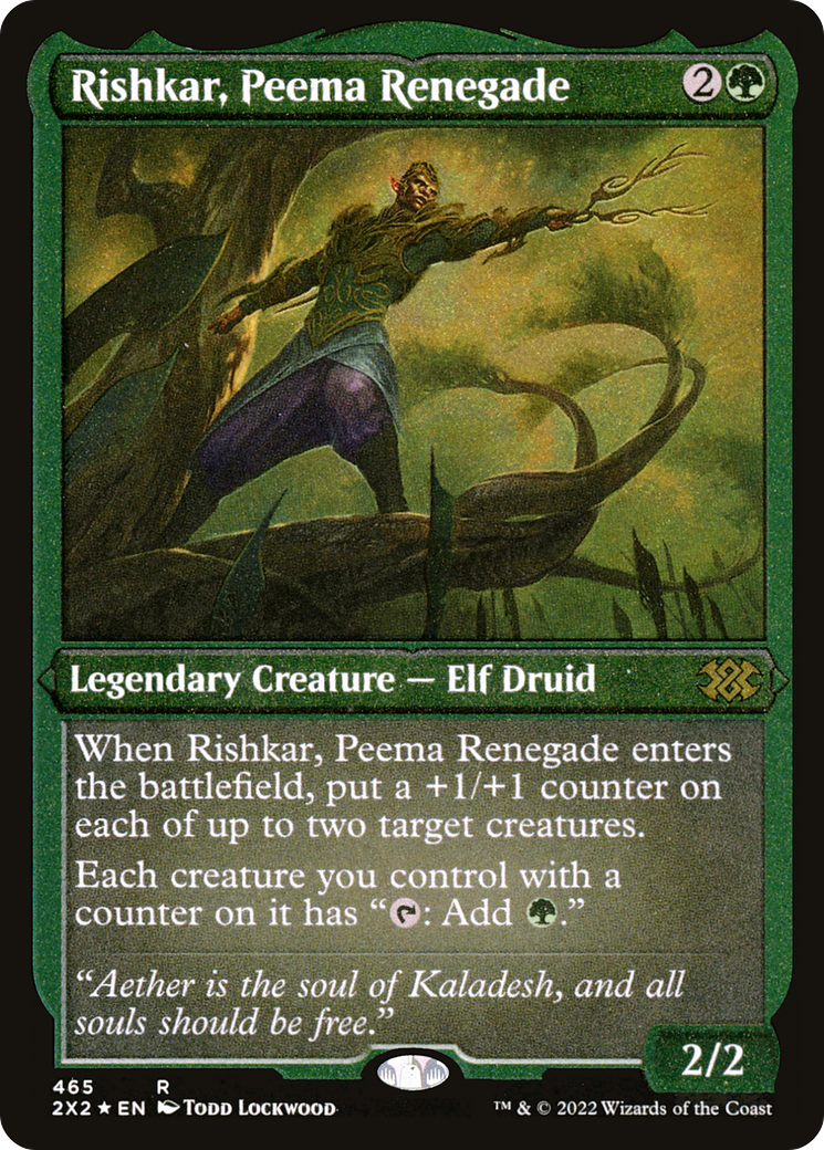 Image of Rishkar, Peema Renegade (Foil Etched) [Double Masters 2022]