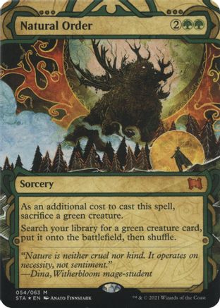 Image of Natural Order (Foil Etched) [Strixhaven: School of Mages Mystical Archive]