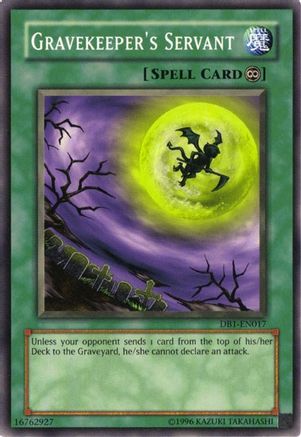Image of Gravekeeper's Servant [DB1-EN017] Common