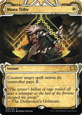 Image of Mana Tithe (Foil Etched) [Strixhaven: School of Mages Mystical Archive]