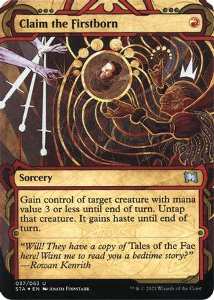 Image of Claim the Firstborn (Foil Etched) [Strixhaven: School of Mages Mystical Archive]