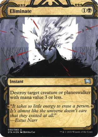 Image of Eliminate (Foil Etched) [Strixhaven: School of Mages Mystical Archive]