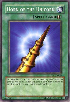Image of Horn of the Unicorn [DB1-EN034] Common