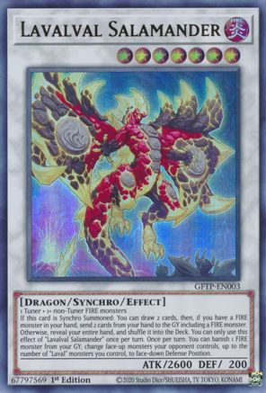 Image of Lavalval Salamander [GFTP-EN003] Ultra Rare