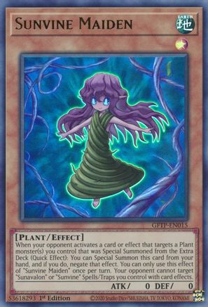 Image of Sunvine Maiden [GFTP-EN015] Ultra Rare