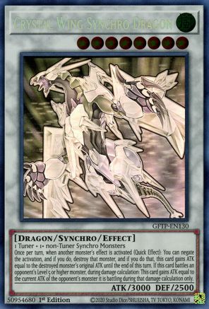 Image of Crystal Wing Synchro Dragon [GFTP-EN130] Ghost Rare
