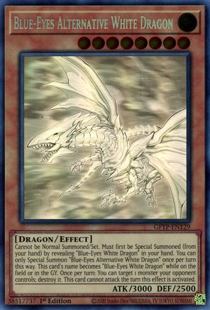 Image of Blue-Eyes Alternative White Dragon [GFTP-EN129] Ghost Rare