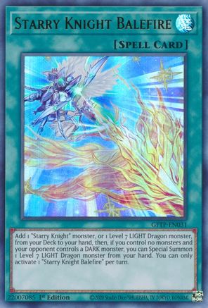 Image of Starry Knight Balefire [GFTP-EN031] Ultra Rare
