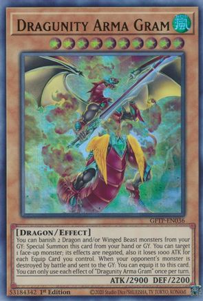Image of Dragunity Arma Gram [GFTP-EN036] Ultra Rare