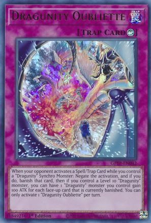 Image of Dragunity Oubliette [GFTP-EN042] Ultra Rare