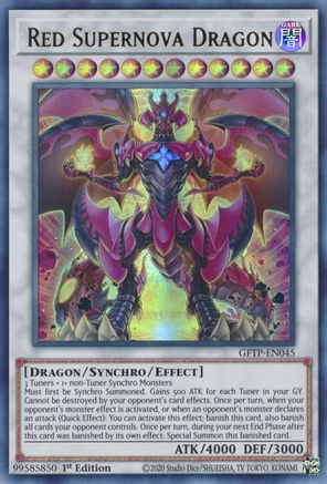 Image of Red Supernova Dragon [GFTP-EN045] Ultra Rare