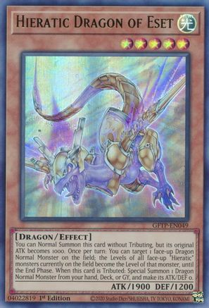 Image of Hieratic Dragon of Eset [GFTP-EN049] Ultra Rare