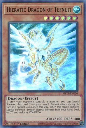 Image of Hieratic Dragon of Tefnuit [GFTP-EN050] Ultra Rare