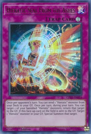 Image of Hieratic Seal from the Ashes [GFTP-EN058] Ultra Rare
