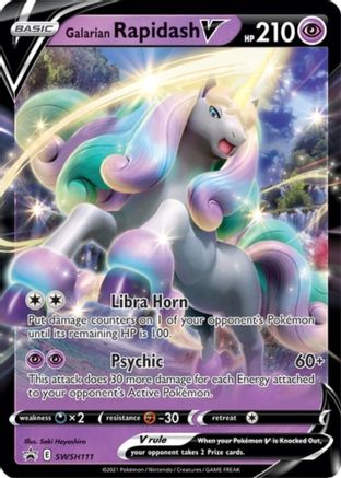 Image of Galarian Rapidash V (SWSH111) [Sword & Shield: Black Star Promos]