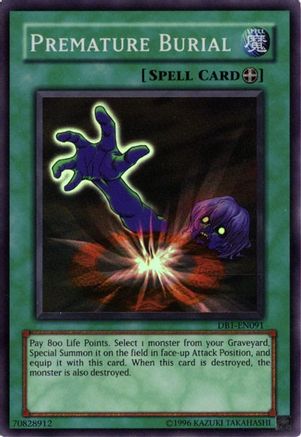 Image of Premature Burial [DB1-EN091] Super Rare