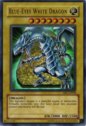 Image of Blue-Eyes White Dragon [DB1-EN098] Ultra Rare
