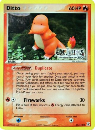 Image of Ditto (61/113) (Origins Game Fair 2007) [EX: Delta Species]