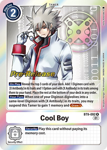 Image of Cool Boy [BT9-092] [X Record Pre-Release Promos]