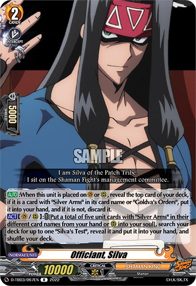 Image of Officiant, Silva (D-TB03/067EN) [Shaman King]