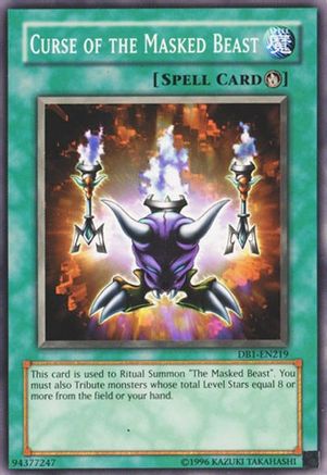 Image of Curse of the Masked Beast [DB1-EN219] Common