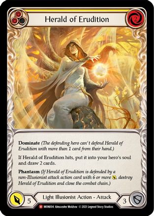 Image of Herald of Erudition [MON004-RF] (Monarch)  1st Edition Rainbow Foil