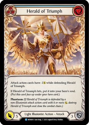 Image of Herald of Triumph (Blue) [MON010] (Monarch)  1st Edition Normal