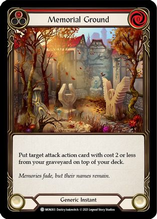 Image of Memorial Ground (Red) [MON303] (Monarch)  1st Edition Normal