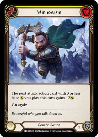 Image of Minnowism (Yellow) [MON297-RF] (Monarch)  1st Edition Rainbow Foil