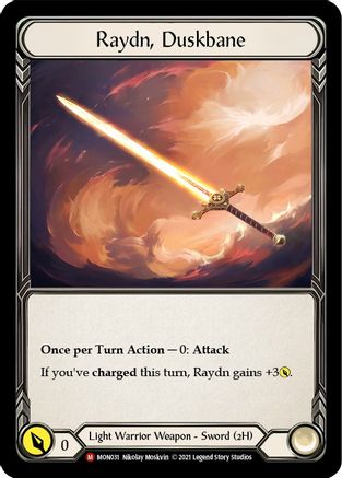 Image of Raydn, Duskbane [MON031] (Monarch)  1st Edition Normal