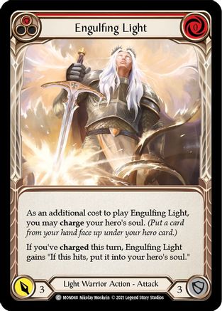 Image of Engulfing Light (Red) [MON048-RF] (Monarch)  1st Edition Rainbow Foil
