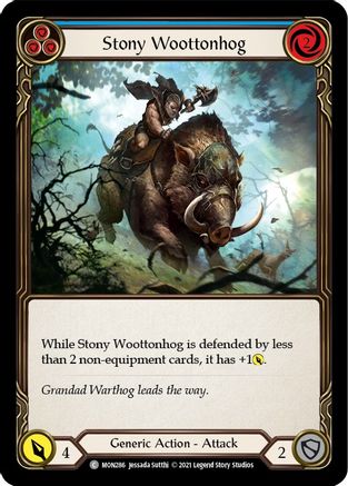 Image of Stony Woottonhog (Blue) [MON286] (Monarch)  1st Edition Normal
