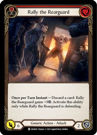 Image of Rally the Rearguard (Red) [U-MON281] (Monarch Unlimited)  Unlimited Normal