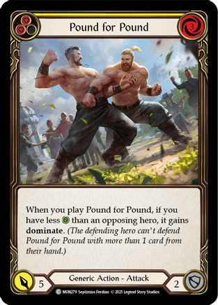 Image of Pound for Pound (Yellow) [U-MON279] (Monarch Unlimited)  Unlimited Normal