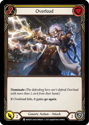 Image of Overload (Yellow) [MON276-RF] (Monarch)  1st Edition Rainbow Foil