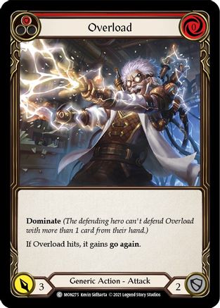 Image of Overload (Red) [U-MON275-RF] (Monarch Unlimited)  Unlimited Rainbow Foil