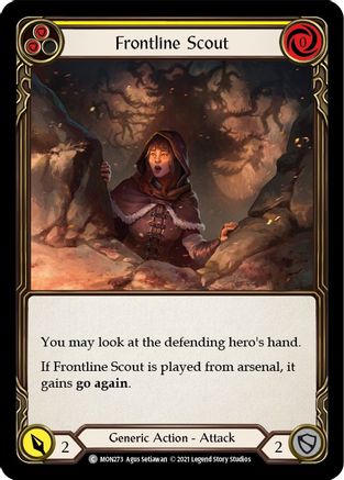 Image of Frontline Scout (Yellow) [MON273] (Monarch)  1st Edition Normal