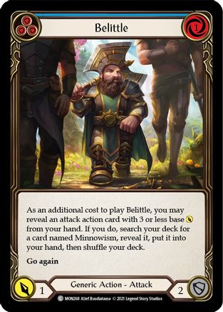 Image of Belittle (Blue) [U-MON268-RF] (Monarch Unlimited)  Unlimited Rainbow Foil