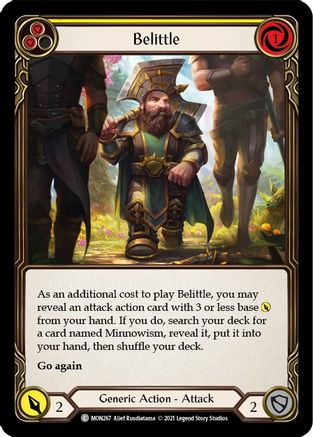Image of Belittle (Yellow) [U-MON267-RF] (Monarch Unlimited)  Unlimited Rainbow Foil