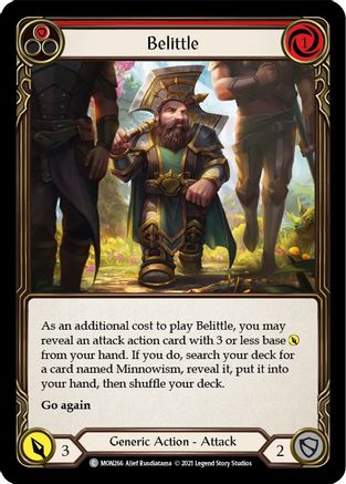 Image of Belittle (Red) [U-MON266-RF] (Monarch Unlimited)  Unlimited Rainbow Foil