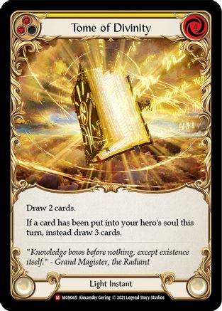 Image of Tome of Divinity [U-MON065-RF] (Monarch Unlimited)  Unlimited Rainbow Foil