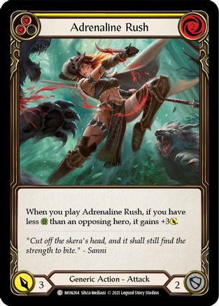 Image of Adrenaline Rush (Yellow) [MON264] (Monarch)  1st Edition Normal