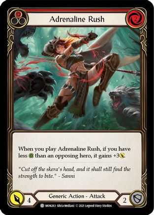 Image of Adrenaline Rush (Red) [MON263] (Monarch)  1st Edition Normal