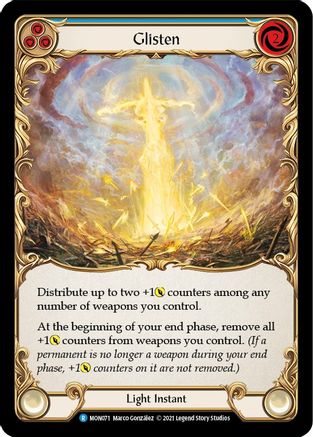 Image of Glisten (Blue) [U-MON071-RF] (Monarch Unlimited)  Unlimited Rainbow Foil