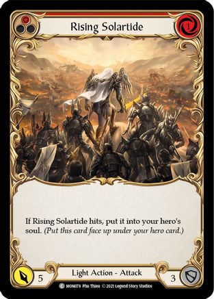 Image of Rising Solartide (Red) [U-MON078-RF] (Monarch Unlimited)  Unlimited Rainbow Foil