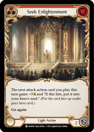 Image of Seek Enlightenment (Red) [MON081] (Monarch)  1st Edition Normal
